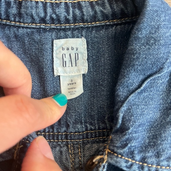 GAP Denim Dress Long sleeve 3T - Picture 3 of 4